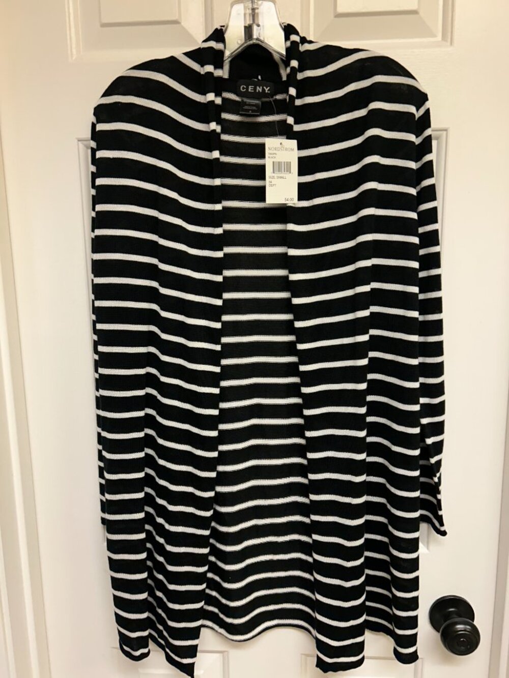 Ceny black & white cardigan NWT